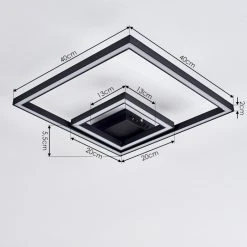Hofstein Cavareno Deckenleuchte LED Schwarz, 1-flammig -LED Leuchten Verkäufe 2022 cavareno deckenleuchte h3391631 3