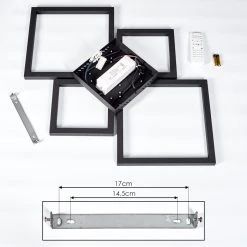 Hofstein Cavareno Deckenleuchte LED Schwarz, 1-flammig, Fernbedienung -LED Leuchten Verkäufe 2022 cavareno deckenleuchte h3391662 4