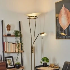 Hofstein Cavate Deckenfluter LED Messing, 2-flammig -LED Leuchten Verkäufe 2022 cavate deckenfluter h3019979 10