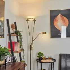 Hofstein Cavate Deckenfluter LED Altmessing, 2-flammig -LED Leuchten Verkäufe 2022 cavate deckenfluter h3019986 10