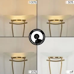 Hofstein Cavate Deckenfluter LED Altmessing, 2-flammig -LED Leuchten Verkäufe 2022 cavate deckenfluter h3019986 2