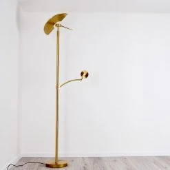 Hofstein Cazis Deckenfluter LED Messing, 1-flammig -LED Leuchten Verkäufe 2022 cazis deckenfluter h3306734 10