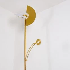 Hofstein Cazis Deckenfluter LED Messing, 1-flammig -LED Leuchten Verkäufe 2022 cazis deckenfluter h3306734 12