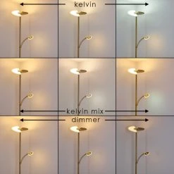 Hofstein Cazis Deckenfluter LED Messing, 1-flammig -LED Leuchten Verkäufe 2022 cazis deckenfluter h3306734 4