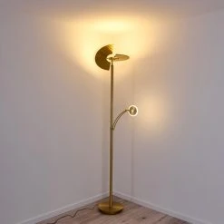 Hofstein Cazis Deckenfluter LED Messing, 1-flammig -LED Leuchten Verkäufe 2022 cazis deckenfluter h3306734 7