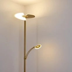 Hofstein Cazis Deckenfluter LED Messing, 1-flammig -LED Leuchten Verkäufe 2022 cazis deckenfluter h3306734 9