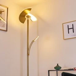 Hofstein Cazis Deckenfluter LED Messing, 2-flammig -LED Leuchten Verkäufe 2022 cazis deckenfluter h3334867 21