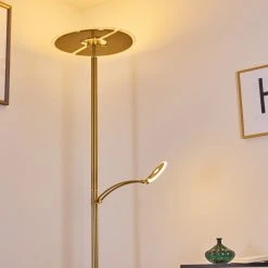 Hofstein Cazis Deckenfluter LED Messing, 2-flammig -LED Leuchten Verkäufe 2022 cazis deckenfluter h3334867 23