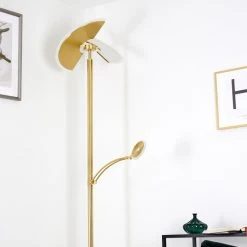 Hofstein Cazis Deckenfluter LED Messing, 2-flammig -LED Leuchten Verkäufe 2022 cazis deckenfluter h3334867 5