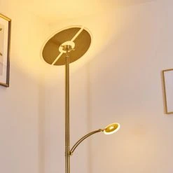 Hofstein Cazis Deckenfluter LED Messing, 2-flammig -LED Leuchten Verkäufe 2022 cazis deckenfluter h3334867 6