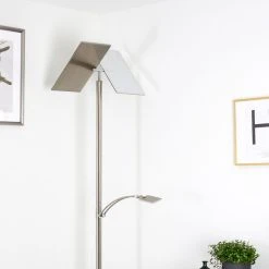 Hofstein Cazis Deckenfluter LED Nickel-Matt, 3-flammig -LED Leuchten Verkäufe 2022 cazis deckenfluter h3335321 12