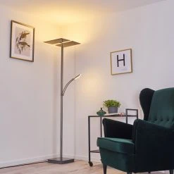 Hofstein Cazis Deckenfluter LED Nickel-Matt, 3-flammig -LED Leuchten Verkäufe 2022 cazis deckenfluter h3335321 2