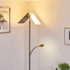 Hofstein Cazis Deckenfluter LED Nickel-Matt, 3-flammig -LED Leuchten Verkäufe 2022 cazis deckenfluter h3335321 7