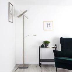 Hofstein Cazis Deckenfluter LED Nickel-Matt, 3-flammig -LED Leuchten Verkäufe 2022 cazis deckenfluter h3335321 8