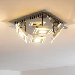 Hofstein Cerreto Deckenleuchte LED Chrom, 4-flammig -LED Leuchten Verkäufe 2022 cerreto deckenleuchte c29533f 4a 11