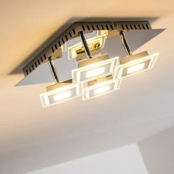 Hofstein Cerreto Deckenleuchte LED Chrom, 4-flammig -LED Leuchten Verkäufe 2022 cerreto deckenleuchte c29533f 4a 12