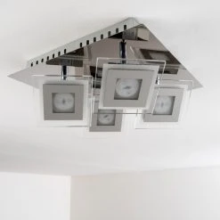 Hofstein Cerreto Deckenleuchte LED Chrom, 4-flammig -LED Leuchten Verkäufe 2022 cerreto deckenleuchte c29533f 4a 17