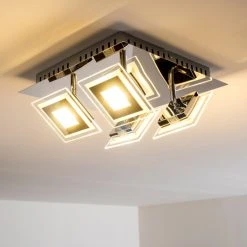 Hofstein Cerreto Deckenleuchte LED Chrom, 4-flammig -LED Leuchten Verkäufe 2022 cerreto deckenleuchte c29533f 4a 2