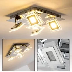 Hofstein Cerreto Deckenleuchte LED Chrom, 5-flammig -LED Leuchten Verkäufe 2022 cerreto deckenleuchte c29533f 5a 20