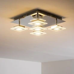 Hofstein Cerreto Deckenleuchte LED Chrom, 5-flammig -LED Leuchten Verkäufe 2022 cerreto deckenleuchte c29533f 5a 4