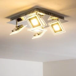 Hofstein Cerreto Deckenleuchte LED Chrom, 5-flammig -LED Leuchten Verkäufe 2022 cerreto deckenleuchte c29533f 5a 8