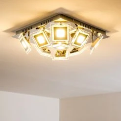 Hofstein Cerreto Deckenleuchte LED Chrom, 9-flammig -LED Leuchten Verkäufe 2022 cerreto deckenleuchte c29533f 9a 10