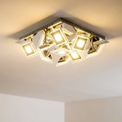 Hofstein Cerreto Deckenleuchte LED Chrom, 9-flammig -LED Leuchten Verkäufe 2022 cerreto deckenleuchte c29533f 9a 14