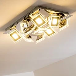 Hofstein Cerreto Deckenleuchte LED Chrom, 9-flammig -LED Leuchten Verkäufe 2022 cerreto deckenleuchte c29533f 9a 8