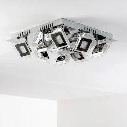 Hofstein Cerreto Deckenleuchte LED Chrom, 9-flammig -LED Leuchten Verkäufe 2022 cerreto deckenleuchte c29533f 9a 9