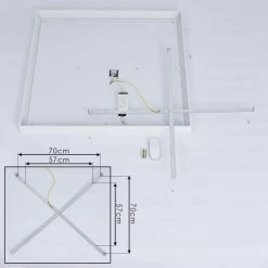 Hofstein Cetara Deckenleuchte LED Grau, 1-flammig, Fernbedienung, Farbwechsler -LED Leuchten Verkäufe 2022 cetara deckenleuchte h3392492 4