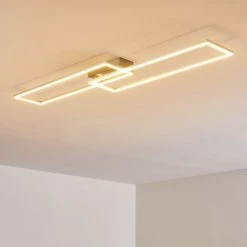 Hofstein Ceva Deckenleuchte LED Silber, 2-flammig, Fernbedienung -LED Leuchten Verkäufe 2022 ceva deckenleuchte h3167687 do2 19