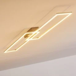 Hofstein Ceva Deckenleuchte LED Silber, 2-flammig, Fernbedienung -LED Leuchten Verkäufe 2022 ceva deckenleuchte h3167687 do2 2