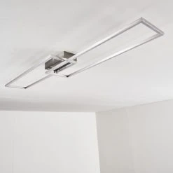 Hofstein Ceva Deckenleuchte LED Silber, 2-flammig, Fernbedienung -LED Leuchten Verkäufe 2022 ceva deckenleuchte h3167687 do2 21