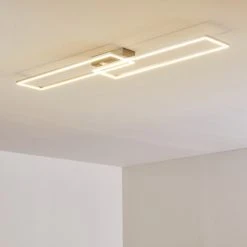 Hofstein Ceva Deckenleuchte LED Silber, 2-flammig, Fernbedienung -LED Leuchten Verkäufe 2022 ceva deckenleuchte h3167687 do2 5