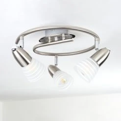 Hofstein Chapod Deckenleuchte LED Nickel-Matt, 3-flammig -LED Leuchten Verkäufe 2022 chapod deckenleuchte h3610442 7