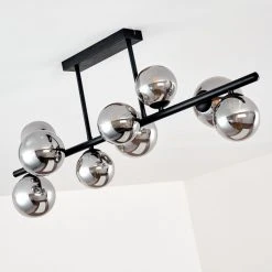 Hofstein Chehalis Deckenleuchte LED Schwarz, 9-flammig -LED Leuchten Verkäufe 2022 chehalis deckenleuchte h3317853 15