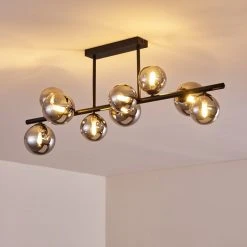 Hofstein Chehalis Deckenleuchte LED Schwarz, 9-flammig -LED Leuchten Verkäufe 2022 chehalis deckenleuchte h3317853 2