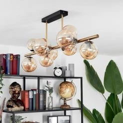 Hofstein Chehalis Deckenleuchte LED Messing, Schwarz, 9-flammig -LED Leuchten Verkäufe 2022 chehalis deckenleuchte h3582688 1