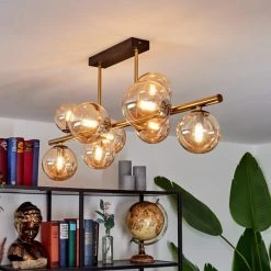 Hofstein Chehalis Deckenleuchte LED Messing, Schwarz, 9-flammig -LED Leuchten Verkäufe 2022 chehalis deckenleuchte h3582688 6