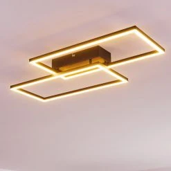 Hofstein Cheka Deckenleuchte LED Schwarz, 2-flammig, Fernbedienung -LED Leuchten Verkäufe 2022 cheka deckenleuchte h3325919 10