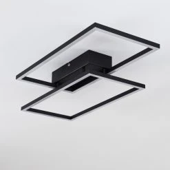 Hofstein Cheka Deckenleuchte LED Schwarz, 2-flammig, Fernbedienung -LED Leuchten Verkäufe 2022 cheka deckenleuchte h3325919 11
