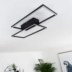 Hofstein Cheka Deckenleuchte LED Schwarz, 2-flammig, Fernbedienung -LED Leuchten Verkäufe 2022 cheka deckenleuchte h3325919 14