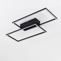 Hofstein Cheka Deckenleuchte LED Schwarz, 2-flammig, Fernbedienung -LED Leuchten Verkäufe 2022 cheka deckenleuchte h3325919 16