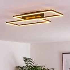 Hofstein Cheka Deckenleuchte LED Schwarz, 2-flammig, Fernbedienung -LED Leuchten Verkäufe 2022 cheka deckenleuchte h3325919 4