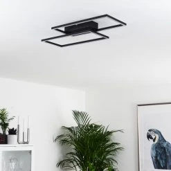 Hofstein Cheka Deckenleuchte LED Schwarz, 2-flammig, Fernbedienung -LED Leuchten Verkäufe 2022 cheka deckenleuchte h3325919 6