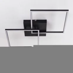 Hofstein Cheka Deckenleuchte LED Schwarz, 2-flammig, Fernbedienung -LED Leuchten Verkäufe 2022 cheka deckenleuchte h3325933 3