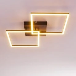 Hofstein Cheka Deckenleuchte LED Schwarz, 2-flammig, Fernbedienung -LED Leuchten Verkäufe 2022 cheka deckenleuchte h3325933 8