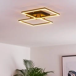 Hofstein Cheka Deckenleuchte LED Schwarz, 2-flammig, Fernbedienung -LED Leuchten Verkäufe 2022 cheka deckenleuchte h3325940 16