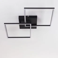 Hofstein Cheka Deckenleuchte LED Schwarz, 2-flammig, Fernbedienung -LED Leuchten Verkäufe 2022 cheka deckenleuchte h3325940 4