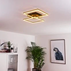 Hofstein Cheka Deckenleuchte LED Schwarz, 2-flammig, Fernbedienung -LED Leuchten Verkäufe 2022 cheka deckenleuchte h3325940 7